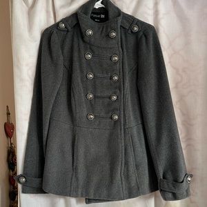 ✨NWOT Forever 21 dark gray Military jacket ✨